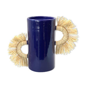 Vase tube avec anses