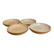 Set of 4 authentic stoneware soup plates signed GIEN