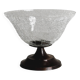 Small footed cracked glass bowl