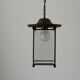 Art Deco ceiling light in brass and glass, 1940s, Germany