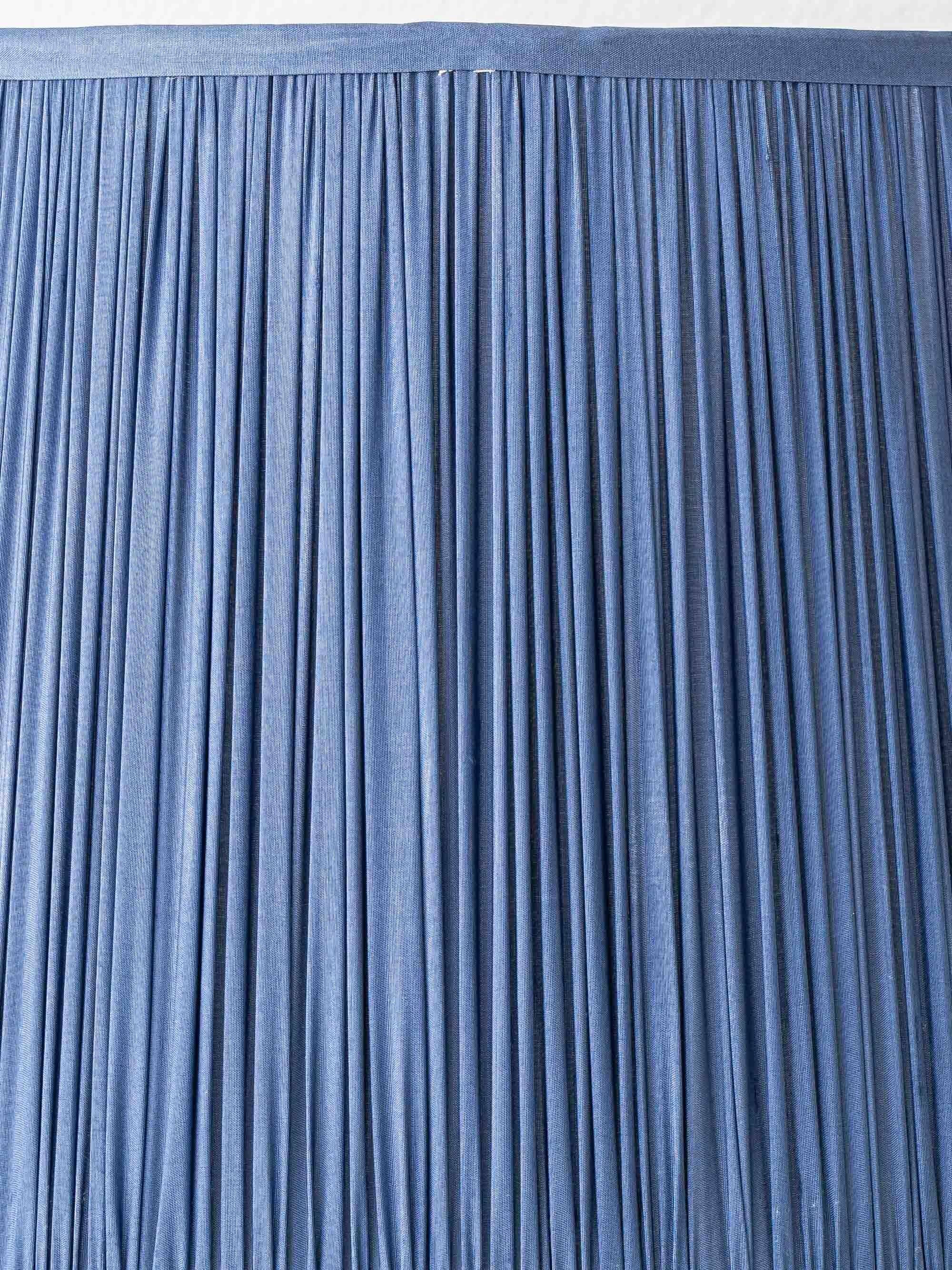 Pair of Royal Delft blue and white ceramic table lamps, 1905, with new pleated silk shades.