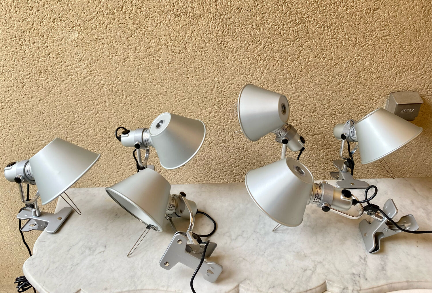 Lamp with clip Tolomeo Artemide Pinza led design Michele by Lucchi & Giancarlo Fassina