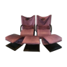 Ensemble 2 fauteuils & 3 poufs Zen de Claude Brisson édités par Ligne Roset