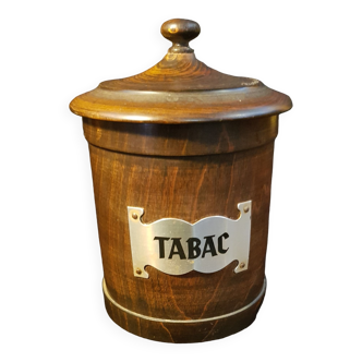 Pot à tabac en bois