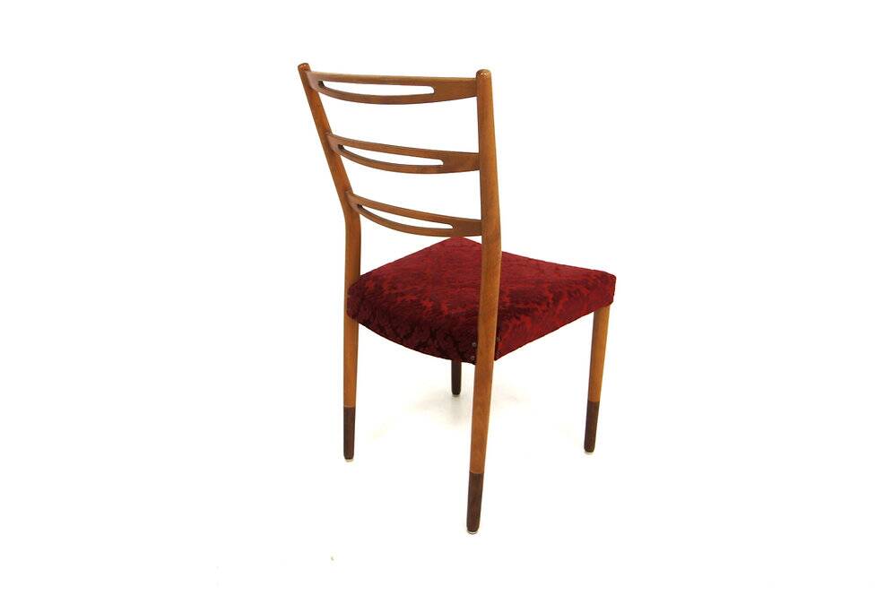 Set de 4 chaises scandinave en hêtre, Treman, Suède, 1960