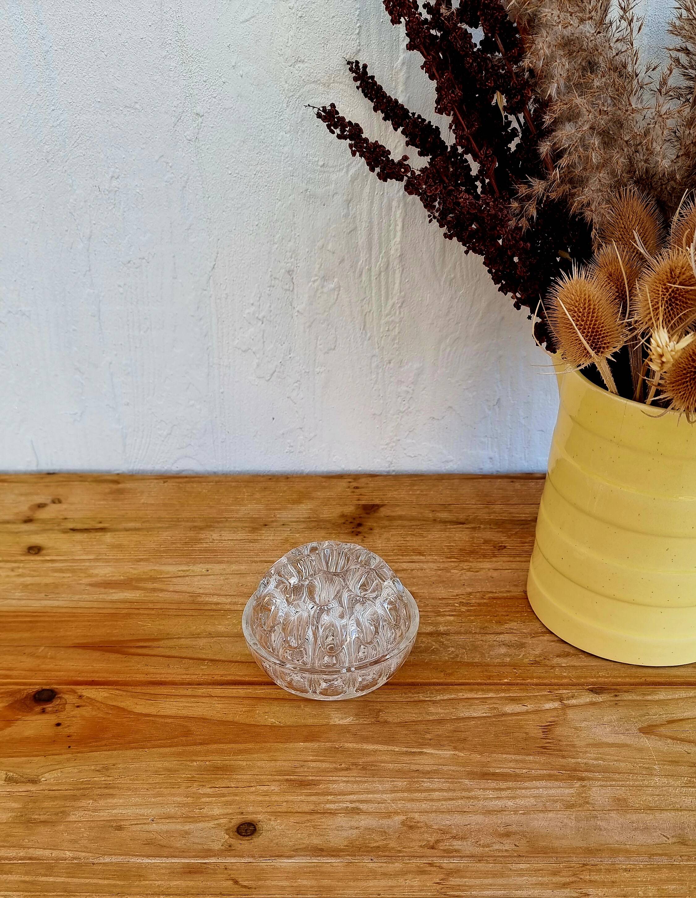 Vintage glass flower pick