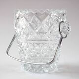 Crystal ice bucket diamond pattern