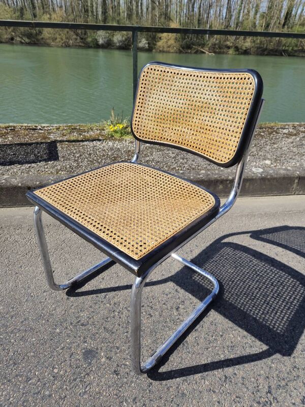 Chaise Marcel Breuer B32 en cannage d'origine