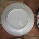 4 plates in faience of Badonviller F.B, floral motif, 20s