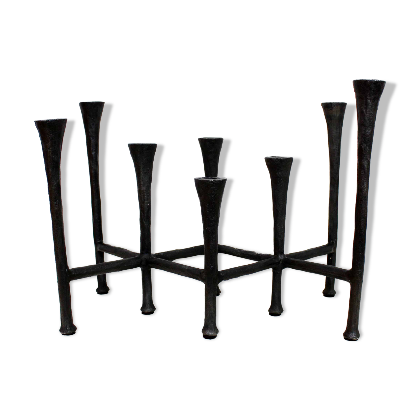 Scandinavian black metal candlestick