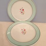 Suite de 4 assiettes HBCM Montereau