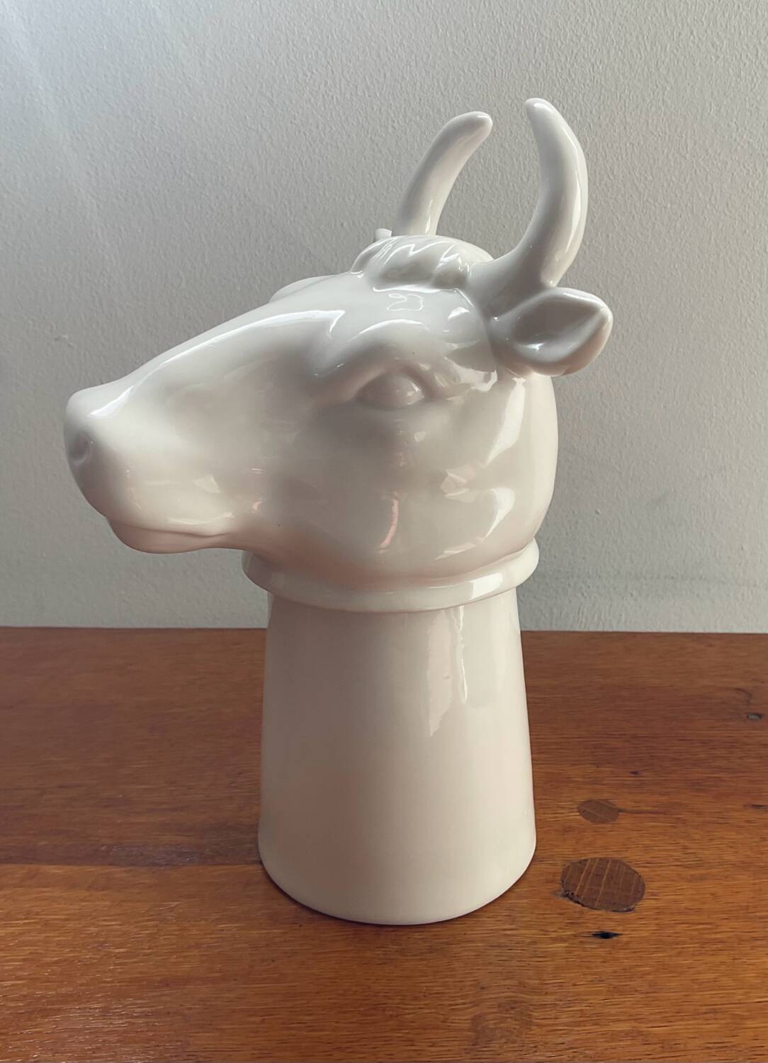 Glazed ceramic butter dish