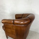 Clubchair sheep’s leather
