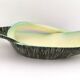 Sinuous Vintage Black, Yellow and Green Ceramic Centrepiece by Vibi, Italy