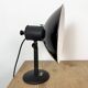 Vintage Industrial Black Enamel Table Lamp from EB, 1950s
