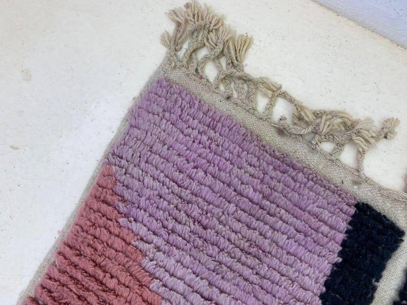 Traditional handmade pure wool rug, size 150 x 250 cm