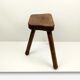 Wooden tripod stool 33 cm
