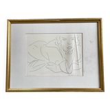 Lithograph by Henri Matisse "Figure draped in a bathrobe" 1929