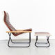 Takeshi Nii folding chair and ottoman "NychairX", 1970
