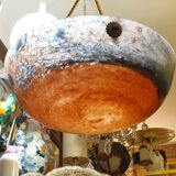 Suspension orange speckled glass paste