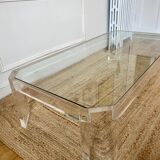 David Lange Plexiglass coffee table