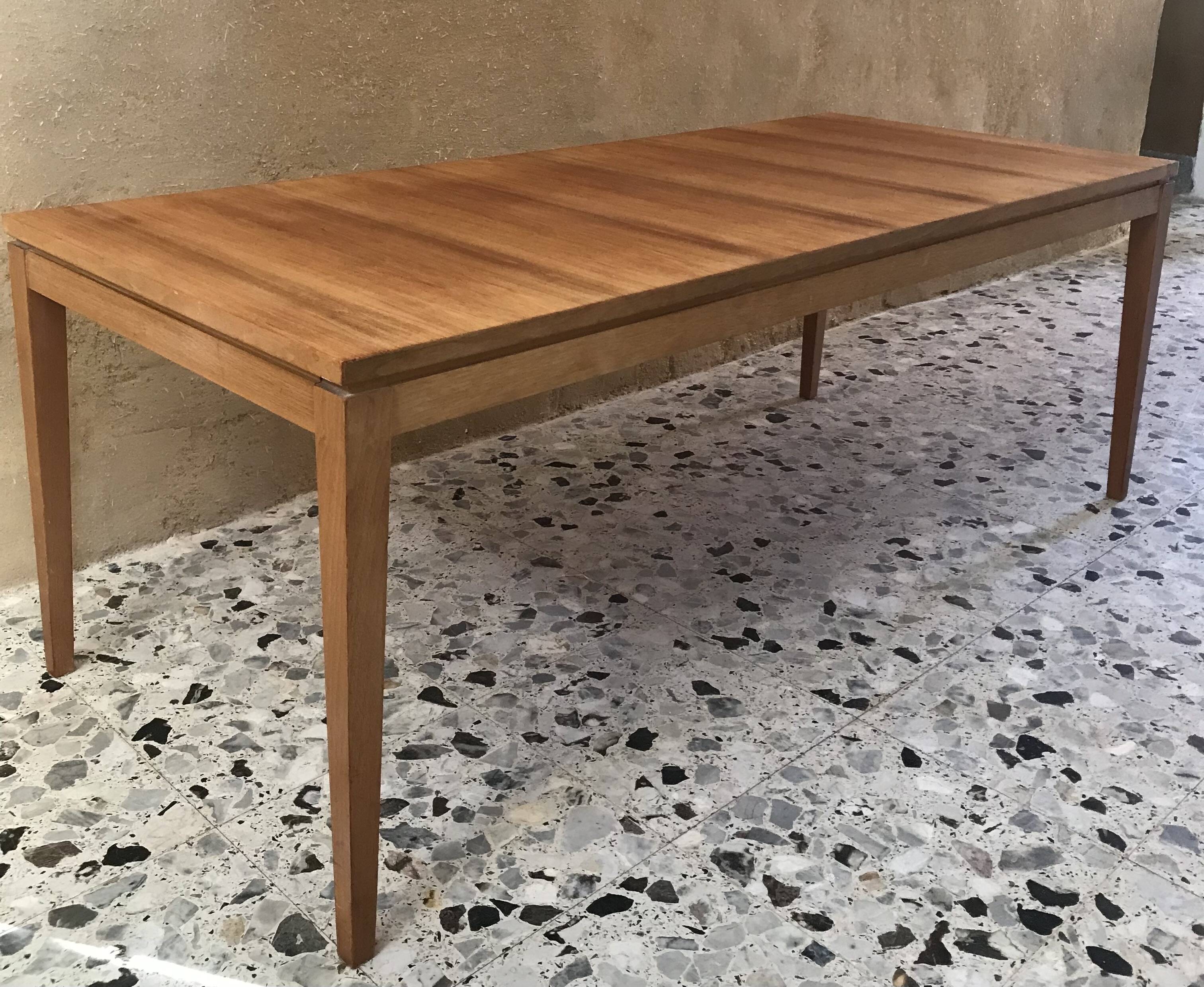 Vintage coffee table in light wood