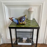 Brass duck and ceramic