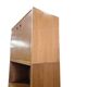 Bibliothèque/vitrine vintage en bois MDK