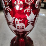 Bohemian crystal vase