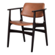 Vintage Mid-Century Scandinavian Modern Mahogany Office Chair, 1960s