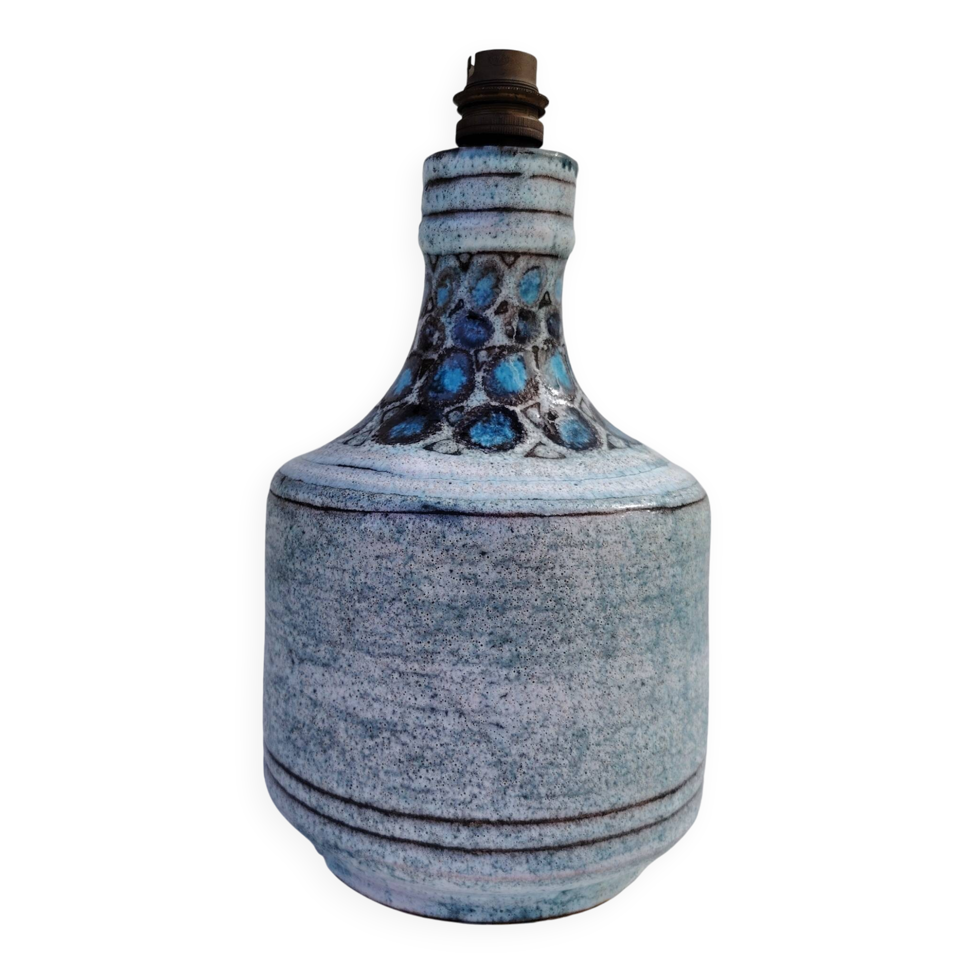 Ceramic lamp base by Danuta Le Hénaff