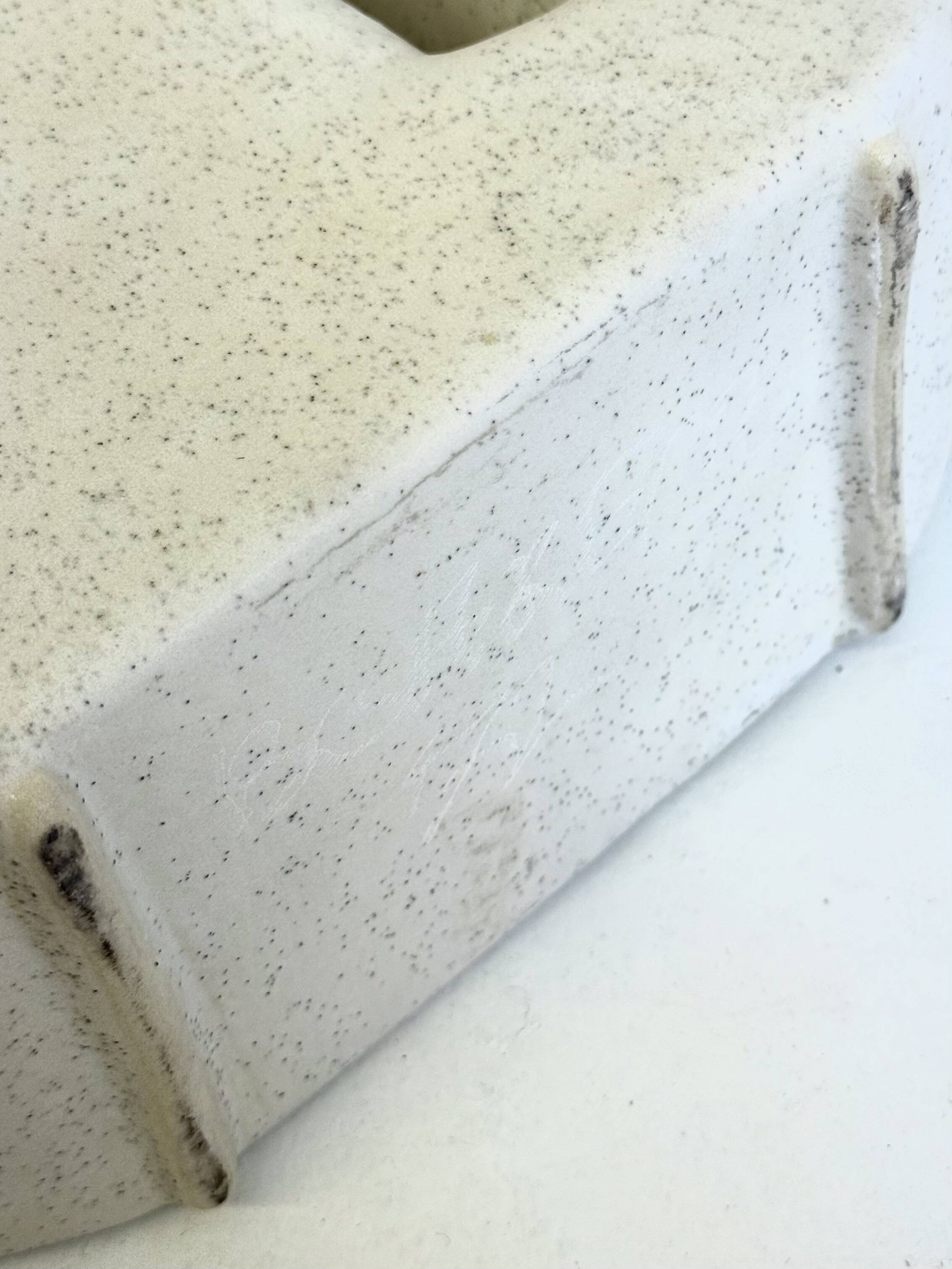 Ceramic vase by Nereo Boaretto in off white