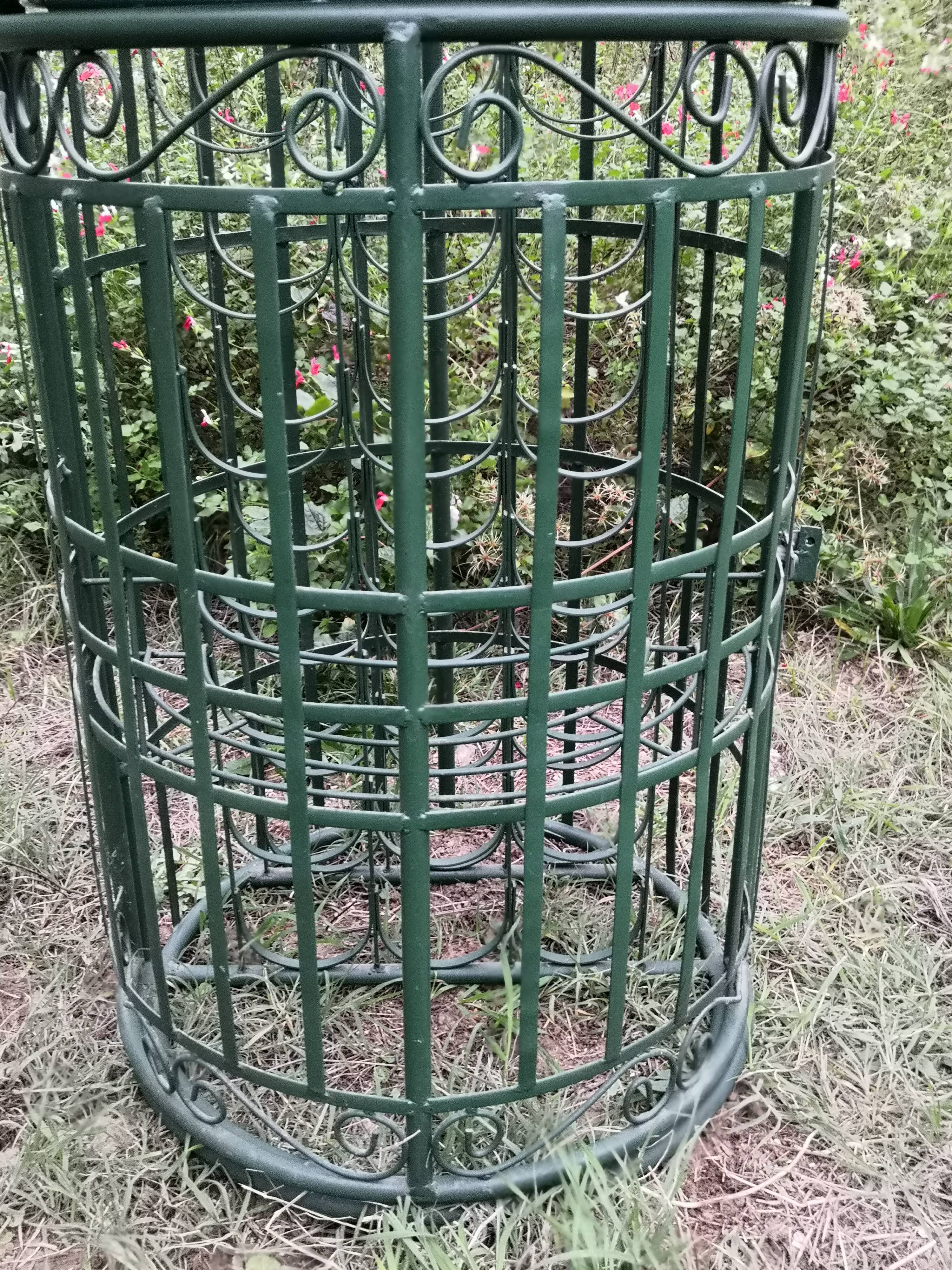 Meuble bar porte bouteille fer forgé vintage