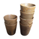 Series of 6 sandstone cups