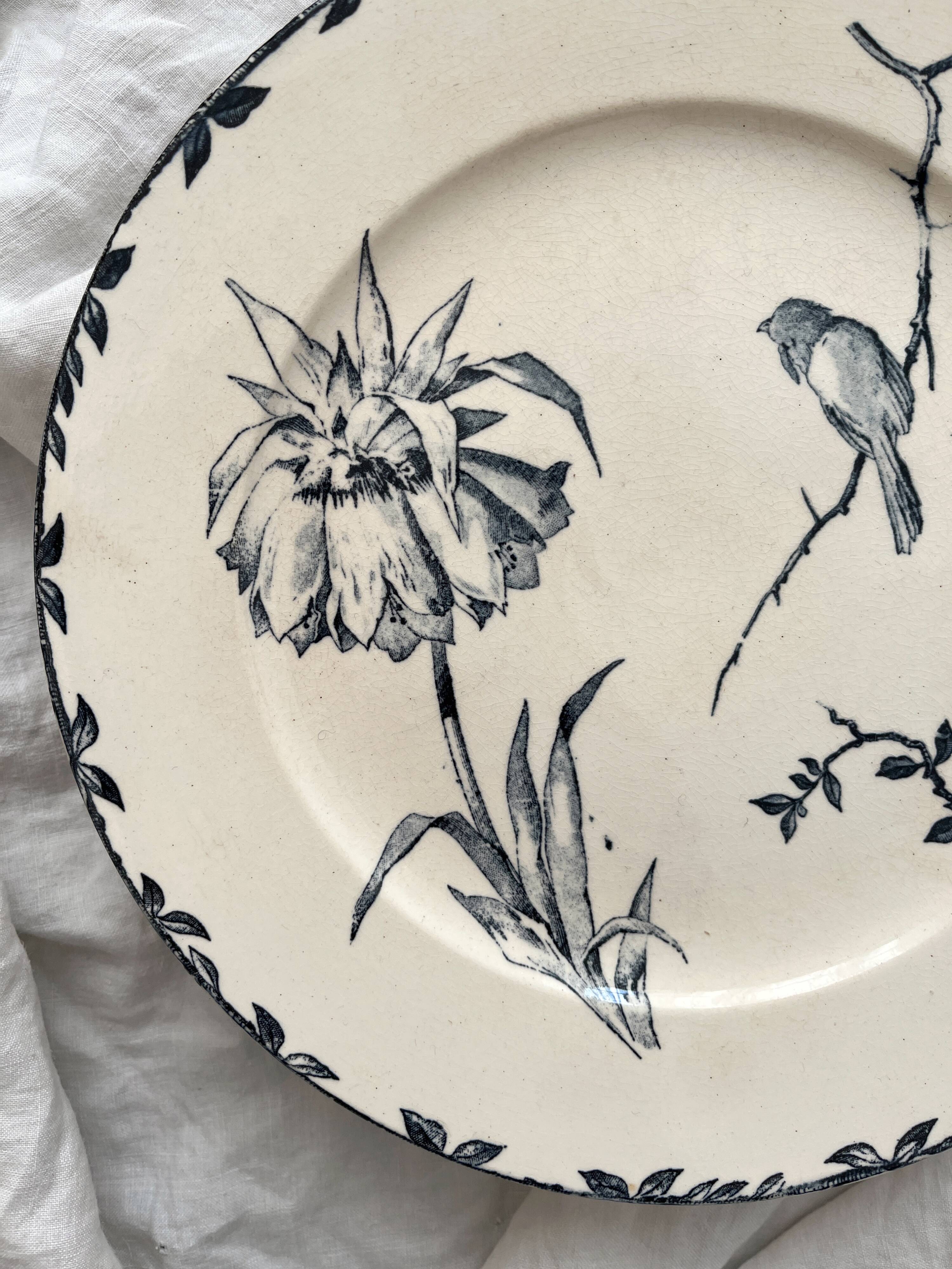 Low ironstone fruit bowl "Oxford" Choisy le Roi