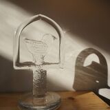 Glass bird suncatcher sculpture