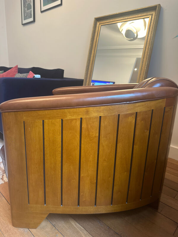 2 fauteuils club vintage