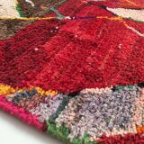 Moroccan Berber carpet Boujaad red patterned 2.52x1.56m