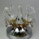 60s 70s wall lamp Wall Sconce made of metal & Murano glass Space Age design