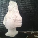 Bust in cast plaster Louis XIV
