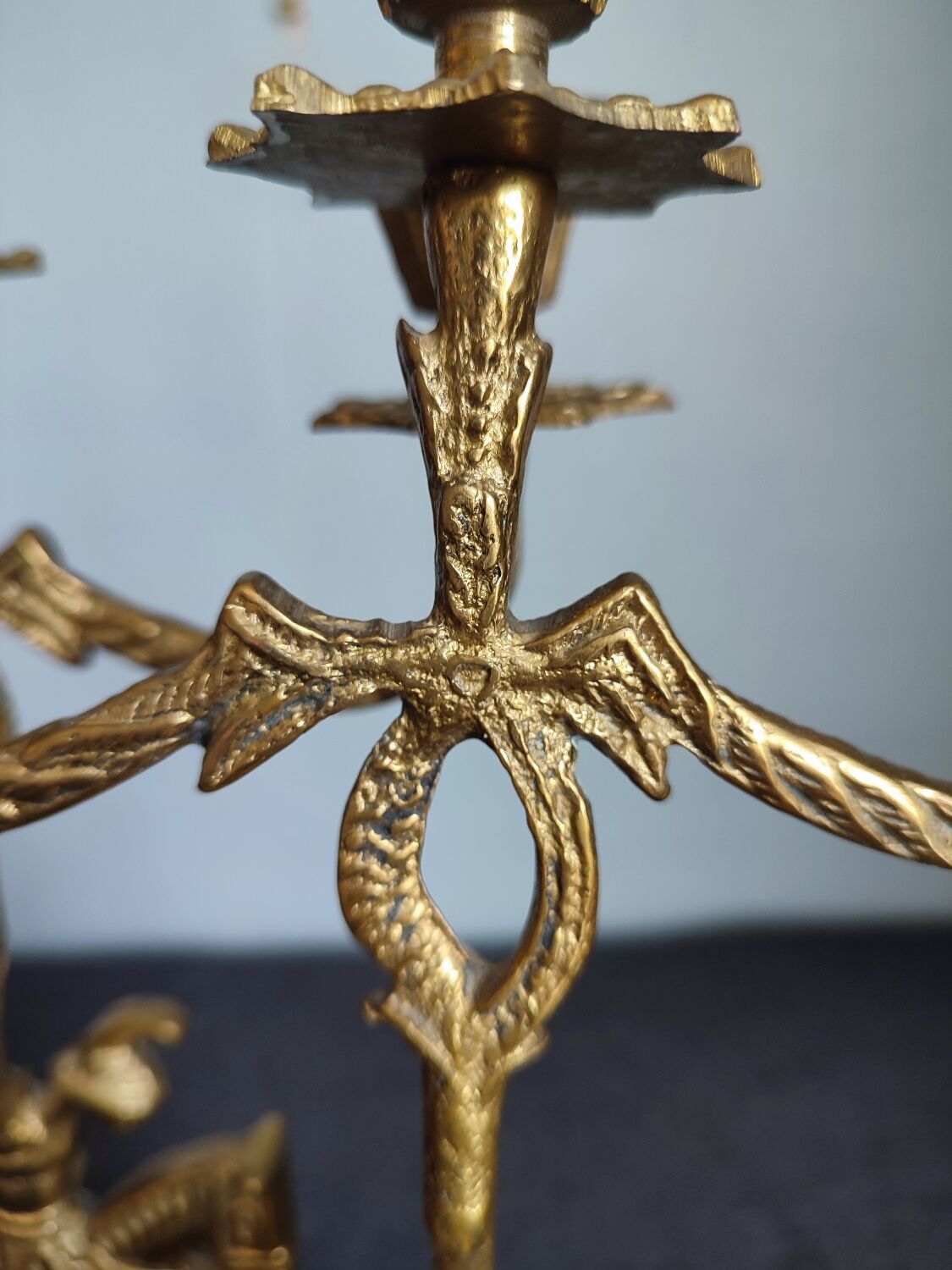 Set of two vintage jumper candlesticks