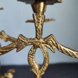 Set of two vintage jumper candlesticks