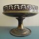 old silver-plated metal bowl cup shabby chic