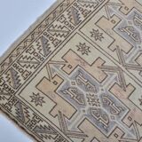 Tapis de couloir Oushak noué à la main