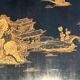 Neoclassical Brass Coffee Table with Lacquered Top Representing