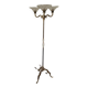 Floor lamp bronze brass lampshade glass paste
