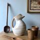 Zoomorphic pitcher faiencerie de saint amand 60s