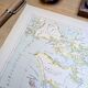 The Arctic region, period map, 1887, Authentic.