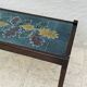 Vintage Coffee Table Ceramic and Solid Wood