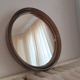 Vintage smoked plexiglass mirror
